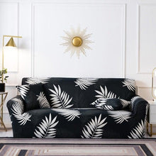 Load image into Gallery viewer, Elastic Plain Floral Printing Sofa Cover Stretch for Living Room Couch Cover Chair Protector 1/2/3/4 Seater Printed Couch Cover for 3 Cushion Couch Floral Pattern Sofa Cover with Separate Cushion Cover Pieces Stretch Sofa Slipcover