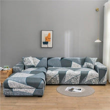 Load image into Gallery viewer, Elastic Sofa Covers for Living Room Stretch Slipcovers Sectional Couch Cover L Shape Corner Armchair Cover 1/2/3/4 Seater Slipcovers Elastic Stylish Printed Sectional Sofa Furniture Protector For Living Room