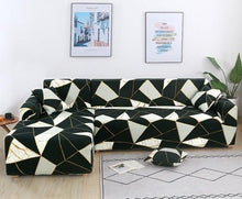 Load image into Gallery viewer, Elastic Sofa Covers for Living Room Stretch Slipcovers Sectional Couch Cover L Shape Corner Armchair Cover 1/2/3/4 Seater Slipcovers Elastic Stylish Printed Sectional Sofa Furniture Protector For Living Room