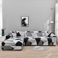 Load image into Gallery viewer, Elastic Sofa Covers for Living Room Stretch Slipcovers Sectional Couch Cover L Shape Corner Armchair Cover 1/2/3/4 Seater Slipcovers Elastic Stylish Printed Sectional Sofa Furniture Protector For Living Room
