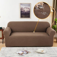 Load image into Gallery viewer, Elastic Waterproof Sofa Cover Plain Color Stretch Sofa Covers for Living Room Slipcover Couch Cover Furniture Protector Sofa Covers Non Slip Sofa Slipcovers with Elastic Hem Living Room Furniture Protector