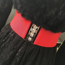 Load image into Gallery viewer, Elastic Wide Strap Plus Size Belts For Women Classic Party And Casual Dress Metal Snap Button Belts For Women