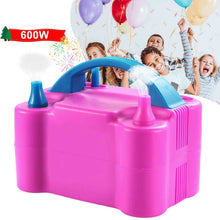 Load image into Gallery viewer, Electric Balloon Pump 600W Balloon Blower Inflator Dual Nozzle