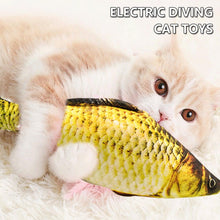 Load image into Gallery viewer, Electric Cat Toy 3D Fish USB Charging Simulation Fish Cat Toys for Cats Pet Toy cat supplies Pet Catnip Toy Moving Cat Kicker Fish Realistic Plush Electric Wagging Fish Motion Kitten Toy Funny Interactive Fish Cat Toys for Cat Exercise