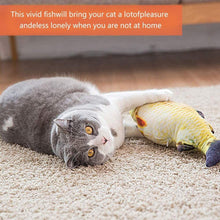 Load image into Gallery viewer, Electric Cat Toy 3D Fish USB Charging Simulation Fish Cat Toys for Cats Pet Toy cat supplies Pet Catnip Toy Moving Cat Kicker Fish Realistic Plush Electric Wagging Fish Motion Kitten Toy Funny Interactive Fish Cat Toys for Cat Exercise