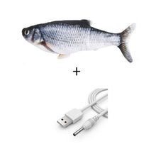 Load image into Gallery viewer, Electric Cat Toy 3D Fish USB Charging Simulation Fish Cat Toys for Cats Pet Toy cat supplies Pet Catnip Toy Moving Cat Kicker Fish Realistic Plush Electric Wagging Fish Motion Kitten Toy Funny Interactive Fish Cat Toys for Cat Exercise