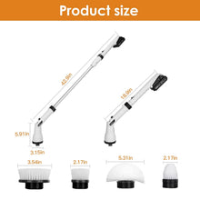 Load image into Gallery viewer, Electric Cordless Spin Scrubber Cleaning Brush with 4 Replaceable Heads