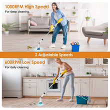 Load image into Gallery viewer, Electric Cordless Spin Scrubber Cleaning Brush with 4 Replaceable Heads