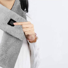 Load image into Gallery viewer, Electric Heated Scarf USB Heating Neck Shawl Soft Warm Scarves with 3 Heating Modes