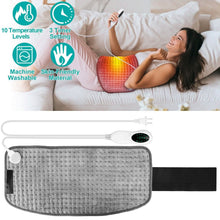 Load image into Gallery viewer, Electric Heating Pad for Back Abdomen Shoulder with 10 Adjustable Temperature Smart Timer Setting
