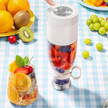 Load image into Gallery viewer, Electric Portable Blender Juice Glass Bottle Fresh Fruit Juicer USB Multifunction Food Strawberry Citrus Milkshake Mixers Maker Mini Electric Portable Blender Juicer Cup USB Rechargeable Juicer Multi-Functional Small Mixer