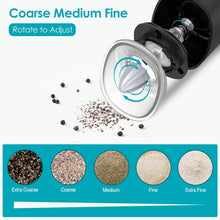 Load image into Gallery viewer, Electric Salt and Pepper Grinder LED Indicator Adjustable Coarseness