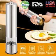 Load image into Gallery viewer, Electric Salt Pepper Grinder with Light Adjustable Coarseness