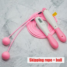 Load image into Gallery viewer, Electronic Cordless Skipping Rope Gym Fitness Skipping Smart Jump Rope With LCD Screen Counting Speed Women Jumprope For Fitness Workout Crossfit Adult Kids Adjustable Skipping Rope For Exercise