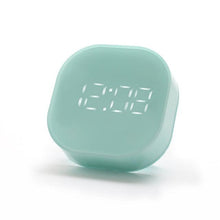Load image into Gallery viewer, Electronic Square Silent Bedside Alarm Clock Intelligent Temperature Sensing Magnetic Attraction Desk Clock Mini Battery Operated Alarm Clock Home Decor