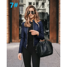 Load image into Gallery viewer, Elegance Autumn And Winter New Solid Color Jacket For Women's PU Leather Warmth Fashion Long-Sleeved Jacket For Women