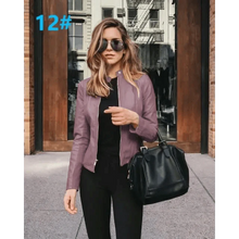 Load image into Gallery viewer, Elegance Autumn And Winter New Solid Color Jacket For Women's PU Leather Warmth Fashion Long-Sleeved Jacket For Women