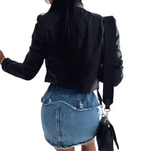 Load image into Gallery viewer, Elegance Autumn And Winter New Solid Color Jacket For Women's PU Leather Warmth Fashion Long-Sleeved Jacket For Women
