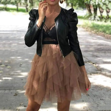 Load image into Gallery viewer, Elegance Autumn And Winter New Solid Color Jacket For Women's PU Leather Warmth Fashion Long-Sleeved Jacket For Women