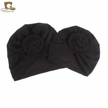 Load image into Gallery viewer, Elegance Mommy And Kids Turban Hat Cap With Big Bow Soft Cute Knot Nursery Beanie Knotted Headban