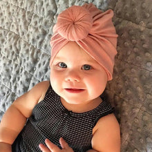 Load image into Gallery viewer, Elegance Mommy And Kids Turban Hat Cap With Big Bow Soft Cute Knot Nursery Beanie Knotted Headban