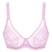 Load image into Gallery viewer, Elegance Transparent Bras For Women Ultra Thin Lace Bralette Underwire Push Up Plus Big Size Top Summer 34 36 38 40 ABCD Cup