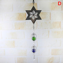 Load image into Gallery viewer, Elegant 3D Metal Hanging Wind Hanging Spinners Spiral Wind Chimes Wind Sculptures With Gazing Ball Spiral Tail Stainless Steel Spin Decor For Indoor Outdoor Spinner Wind Chime With Spiral Tail Ball Center Home Decor
