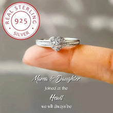 Load image into Gallery viewer, Elegant 925 Sterling Silver Heart Ring with Sparkling Zirconia