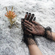 Load image into Gallery viewer, Elegant Black 1 Pair Women Summer Flexible Gloves Stretchy One Size Gloves Excellent For Any Occasion