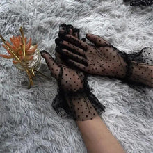 Load image into Gallery viewer, Elegant Black 1 Pair Women Summer Flexible Gloves Stretchy One Size Gloves Excellent For Any Occasion