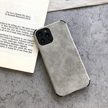 Load image into Gallery viewer, Elegant Black Green Leather Phone Case For iPhone 13 12 11 Pro Max Mini Business Soft Shockproof Back Cover Leather Case for iPhone Durable Lightweight Shockproof Slim Back Cover Compatible with iPhone
