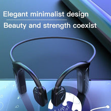 Load image into Gallery viewer, Elegant Black Headphones Wireless Earphones For Workouts And Running Bluetooth Headphones With Mic Grey Bluetooth 5.0 Bone Conduction Earphone Waterproof Sport Headphone Bluetooth Headsets Wireless Headphones Music Handsfree Design