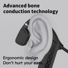 Load image into Gallery viewer, Elegant Black Headphones Wireless Earphones For Workouts And Running Bluetooth Headphones With Mic Grey Bluetooth 5.0 Bone Conduction Earphone Waterproof Sport Headphone Bluetooth Headsets Wireless Headphones Music Handsfree Design