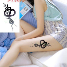 Load image into Gallery viewer, Elegant Black Music Notes Waterproof Sticker Tattoos Temporary Chest Shoulder Tattoos For Men Women
