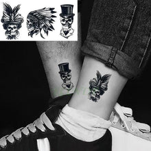 Load image into Gallery viewer, Elegant Black Music Notes Waterproof Sticker Tattoos Temporary Chest Shoulder Tattoos For Men Women