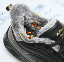 Load image into Gallery viewer, Elegant Black Winter Men Waterproof Snow Shoes Comfortable Sneakers Mens Work Casual Shoes Non-Slip Light Rubber Sole Walk Fashion Sneakers Breathable Comfort Walking Shoes For Mens