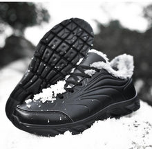 Load image into Gallery viewer, Elegant Black Winter Men Waterproof Snow Shoes Comfortable Sneakers Mens Work Casual Shoes Non-Slip Light Rubber Sole Walk Fashion Sneakers Breathable Comfort Walking Shoes For Mens