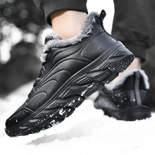Load image into Gallery viewer, Elegant Black Winter Men Waterproof Snow Shoes Comfortable Sneakers Mens Work Casual Shoes Non-Slip Light Rubber Sole Walk Fashion Sneakers Breathable Comfort Walking Shoes For Mens