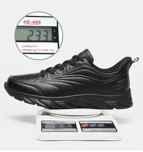 Load image into Gallery viewer, Elegant Black Winter Men Waterproof Snow Shoes Comfortable Sneakers Mens Work Casual Shoes Non-Slip Light Rubber Sole Walk Fashion Sneakers Breathable Comfort Walking Shoes For Mens
