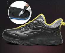Load image into Gallery viewer, Elegant Black Winter Men Waterproof Snow Shoes Comfortable Sneakers Mens Work Casual Shoes Non-Slip Light Rubber Sole Walk Fashion Sneakers Breathable Comfort Walking Shoes For Mens