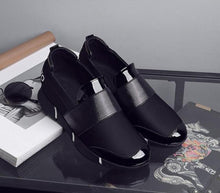 Load image into Gallery viewer, Elegant Black Women Slip-On Casual Thicken Sneakers Soft Soled Slip On Walking Shoes Lightweight Casual Running Sneakers Flats Casual Walking Espadrilles For Women