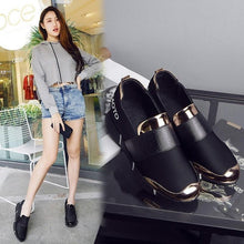 Load image into Gallery viewer, Elegant Black Women Slip-On Casual Thicken Sneakers Soft Soled Slip On Walking Shoes Lightweight Casual Running Sneakers Flats Casual Walking Espadrilles For Women