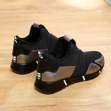 Load image into Gallery viewer, Elegant Black Women Sneakers Vulcanized Shoes Ladies Casual Shoes Breathable Walking Mesh Flats Sport Running Women's Lightweight Simple Espadrilles Everyday Walking Fashion Shoes