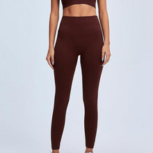Load image into Gallery viewer, Elegant Blue Yoga Pants High Waisted Gym Leggings Yoga Leggings Seamless Gym Push Up Workout Stretch Fitness Sweatpants Ultra Soft Leggings Tight Sport Women Fitness Seamless Female Legging Tummy Control Running Pants For Training