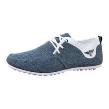 Load image into Gallery viewer, Elegant Casual Mens Shoes Lace-Up Linen Cloth Breathable Mens Canvas Shoes Flats Driving Walking Shoes Driving Sneakers Casual Cloth Shoes Lightweight Outdoor Shoes