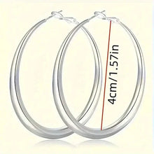 Load image into Gallery viewer, Elegant Daily Wear Round Circle Hoop Earrings