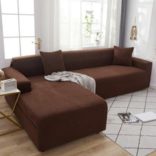 Load image into Gallery viewer, Elegant Elastic Sofa Covers Set for Living Room Chaise Lounge L Shape Corner Stretch Couch Armchair Slipcover Furniture Protector Shaped Sofa Cover Sectional Couch Cover for Living Room Fabric Chaise Lounge Slipcover