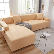 Load image into Gallery viewer, Elegant Elastic Sofa Covers Set for Living Room Chaise Lounge L Shape Corner Stretch Couch Armchair Slipcover Furniture Protector Shaped Sofa Cover Sectional Couch Cover for Living Room Fabric Chaise Lounge Slipcover