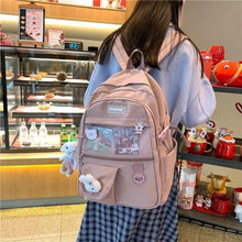 Load image into Gallery viewer, Elegant Female Backpack For Teenager Girls And Women Cute Fashionable Book Schoolbag And Laptop Bag