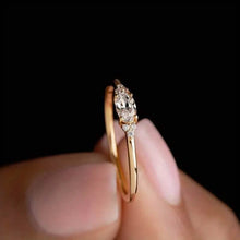 Load image into Gallery viewer, Elegant Gold-Plated Ring with Sparkling Zirconia